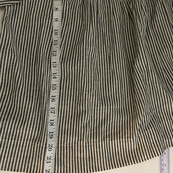 The Great Ruched Gray The Rail Vista Striped Top size XS 295 MSRP - Picture 6 of 11